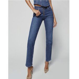 Reformation - Julianna Zip Mid Rise Straight Leg Jeans